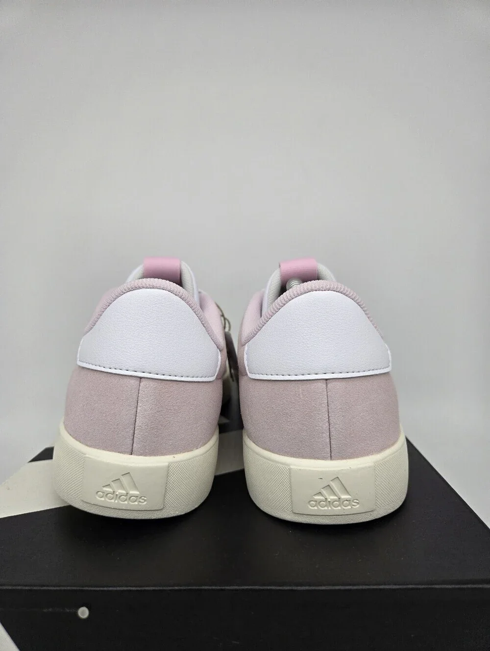 adidas Women's JP5325 VL Court 3.0 Clear Pink Off White Shoes Size 9
